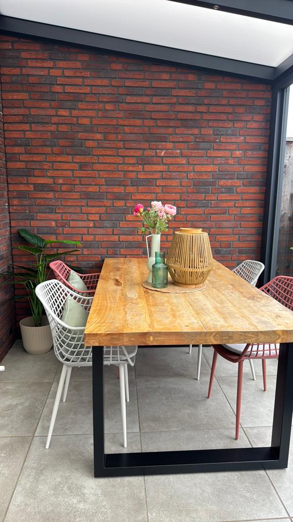 Mango Houten Eettafel 180x100 cm - Zeer Goede Staat, Ophalen, Gebruikt, 100 tot 150 cm, 150 tot 200 cm