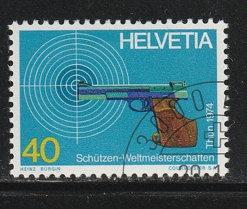 Zwitserland 1974 - Gymnastiek, Jeugd Hotel, Schietvereniging, Ophalen, Gestempeld