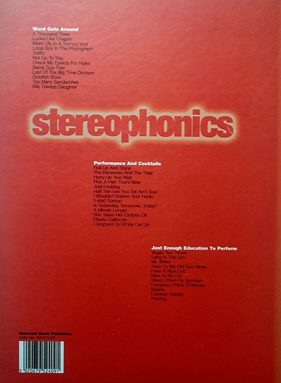 Stereophonics Gitaar Tablatuur Boek - The Collection Art21, Muziek en Instrumenten, Bladmuziek, Gitaar, Verzenden, Nieuw, Artiest of Componist