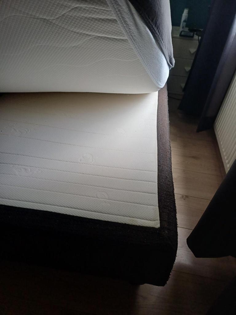 bed 2 persoons boxspring 180/220, Huis en Inrichting, Slaapkamer | Bedden, Ophalen, Overige materialen, Gebruikt, Tweepersoons