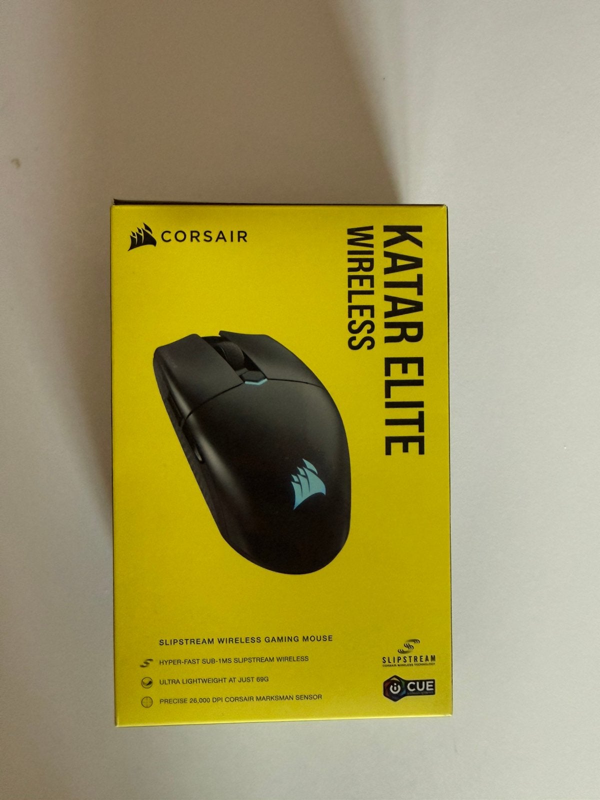 Corsair KATAR ELITE Wireless Gaming Muis – Compleet, Ophalen of Verzenden, Zo goed als nieuw, Gaming muis