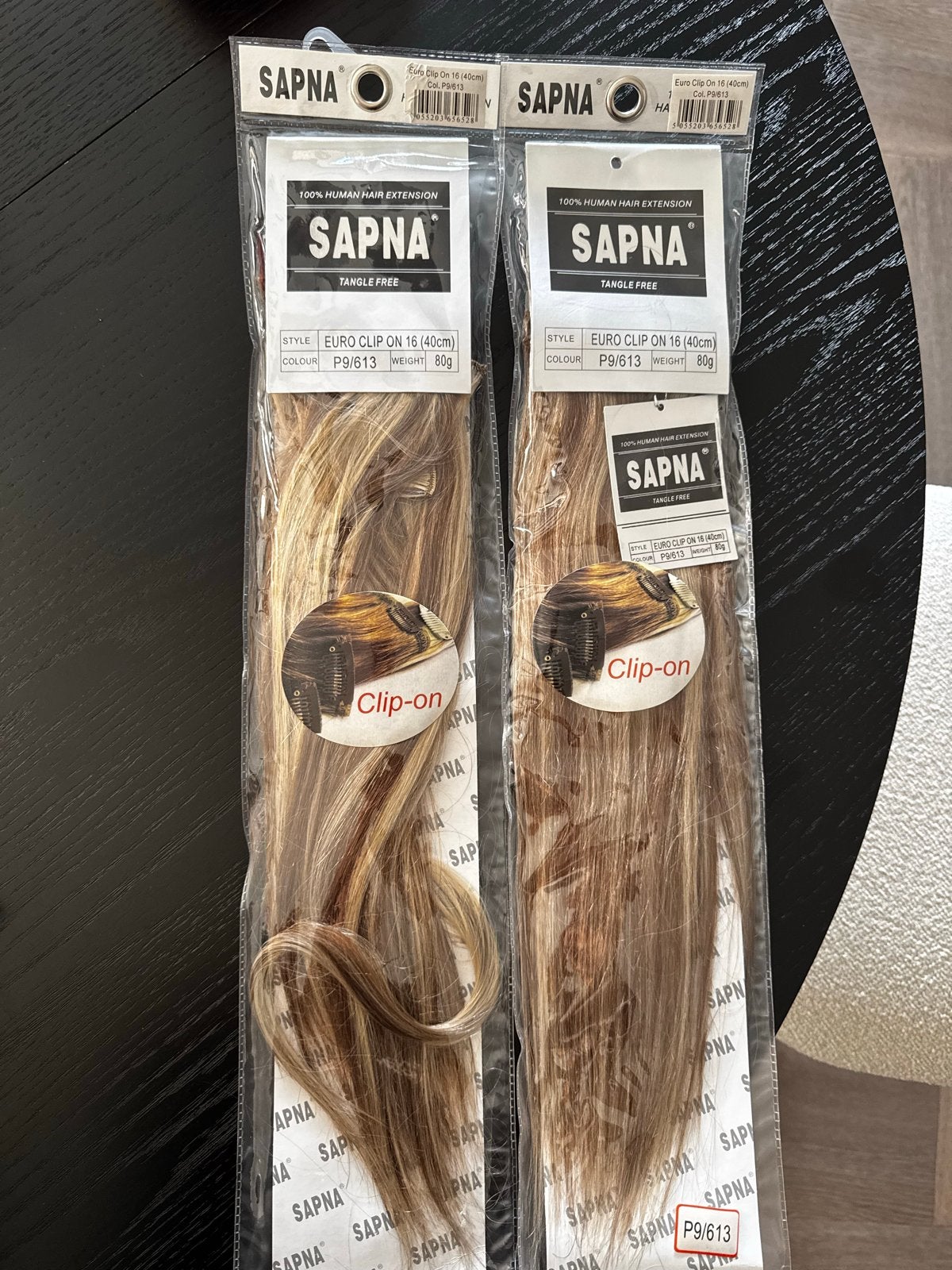 2 pakken extensions 160 gram echt human hair, Ophalen of Verzenden, Nieuw, Pruik of Haarverlenging