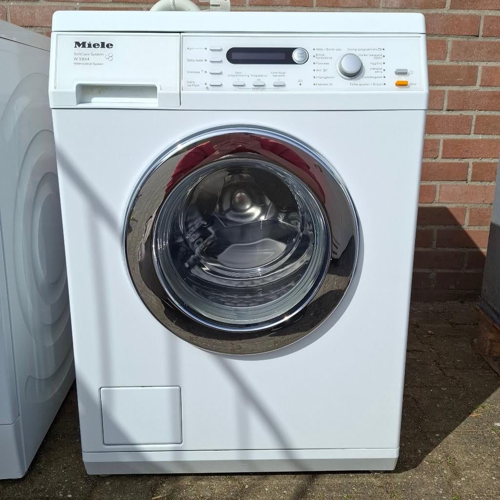Miele Wasmachine W5844 of Bosch Variaperfect Wasmachine, Witgoed en Apparatuur, Ophalen, 1200 tot 1600 toeren, Gebruikt, Voorlader