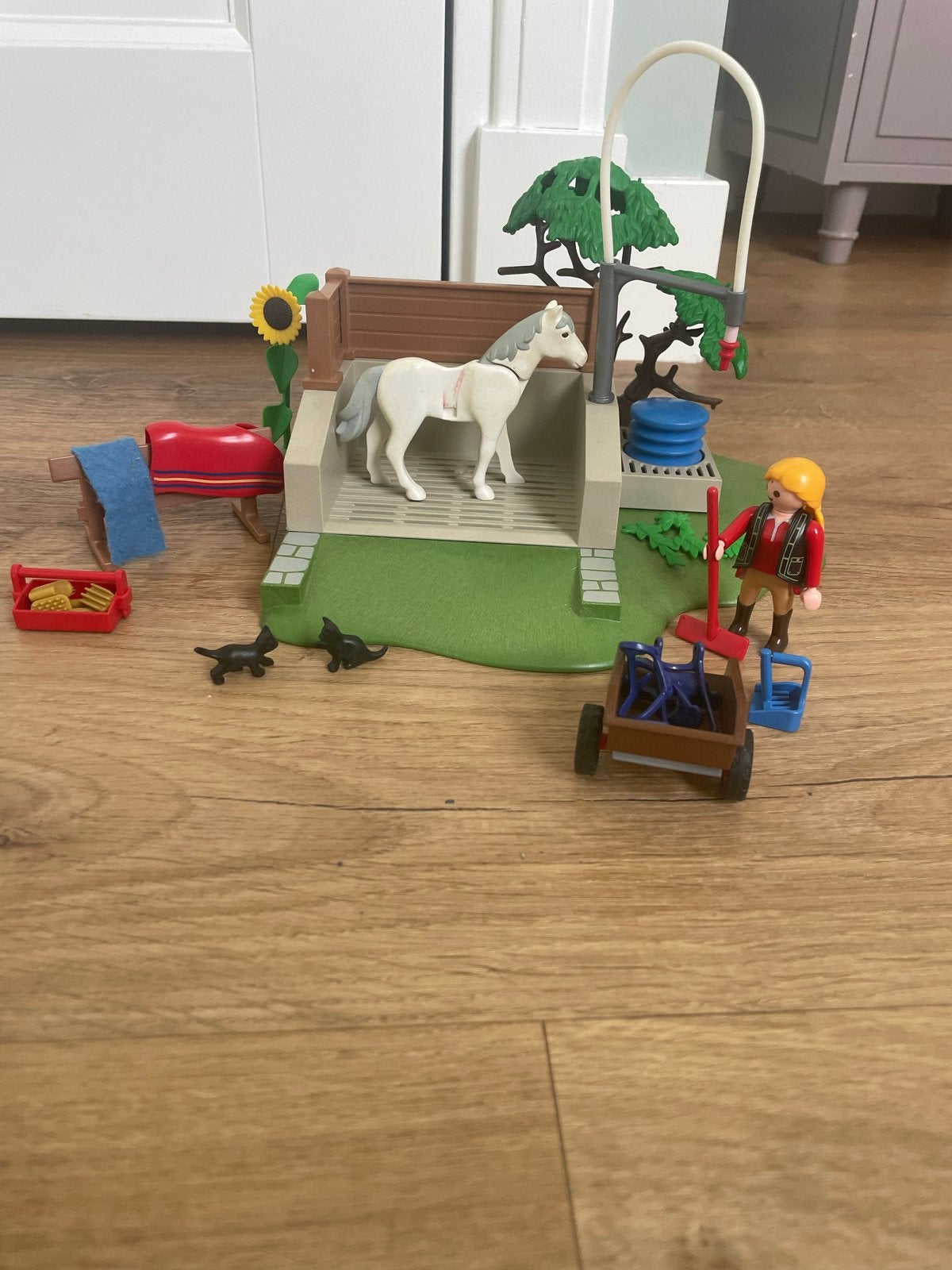 Playmobil Paardendouche compleet, Ophalen of Verzenden, Gebruikt