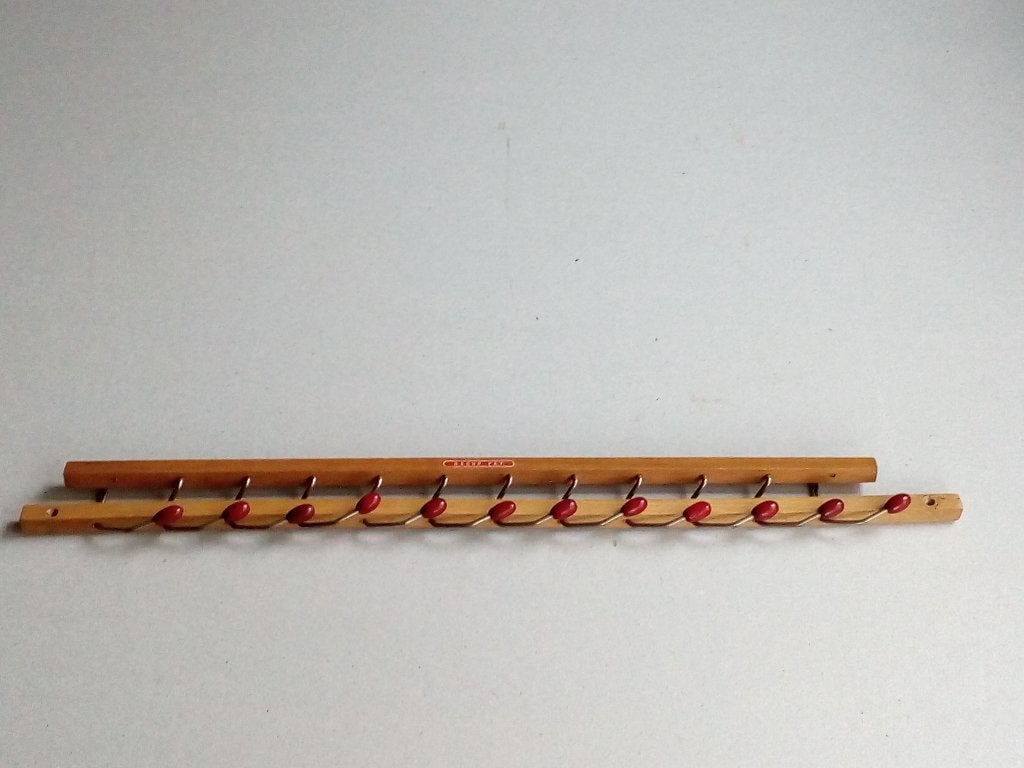 Wandrekje/kapstokje. Vintage Recho Pat.12 haken, Ophalen of Verzenden, Huis en Inrichting