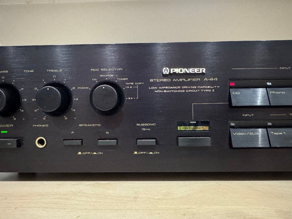 ✅ Pioneer A-44 Stereo Amplifier (Vintage), Refurbished, Ophalen of Verzenden, 60 tot 120 watt, Pioneer
