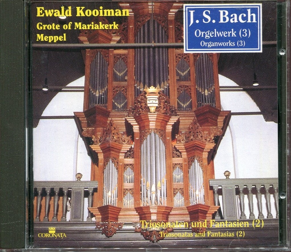 J.S. Bach Orgelwerk (3)Ewald Kooiman Triosonaten & Fantasien, Overige typen, Ophalen of Verzenden, Zo goed als nieuw, Classicisme