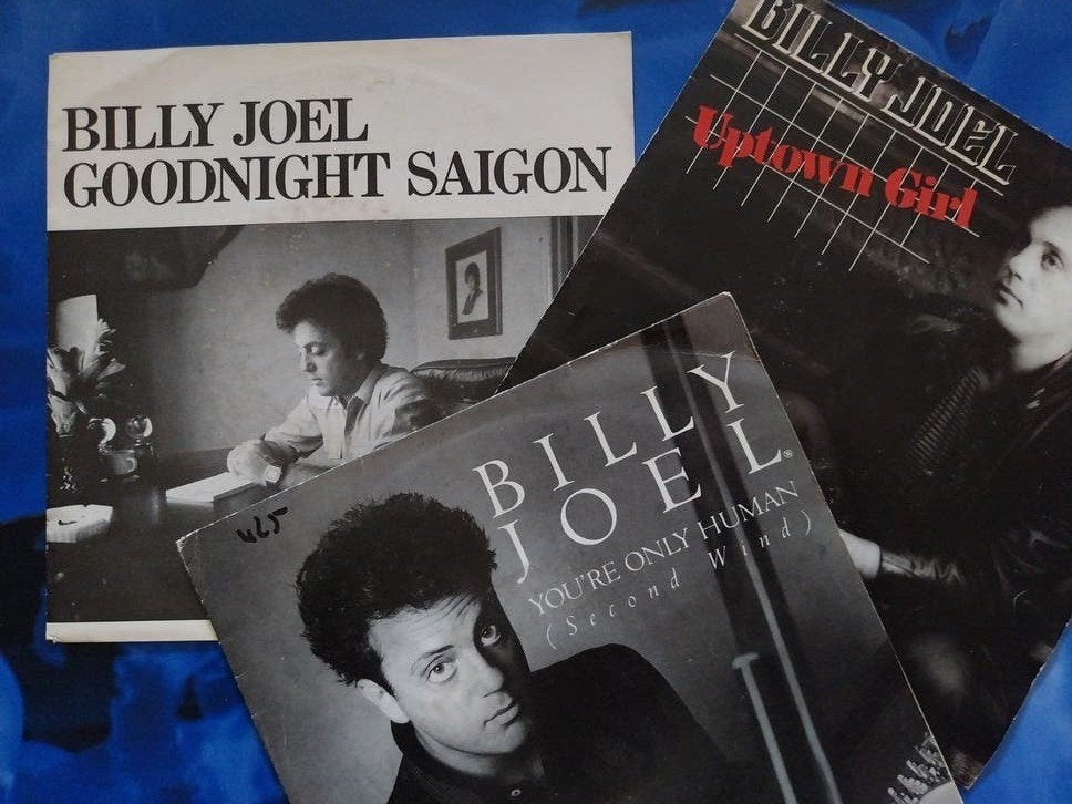 3 SINGLES  - BILLY JOEL, Ophalen of Verzenden, Gebruikt, 7 inch, Pop