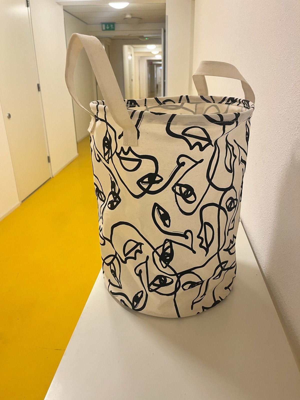 Hema stoffen bak met leuk design - Wasmand/Opbergmand, Ophalen, Gebruikt
