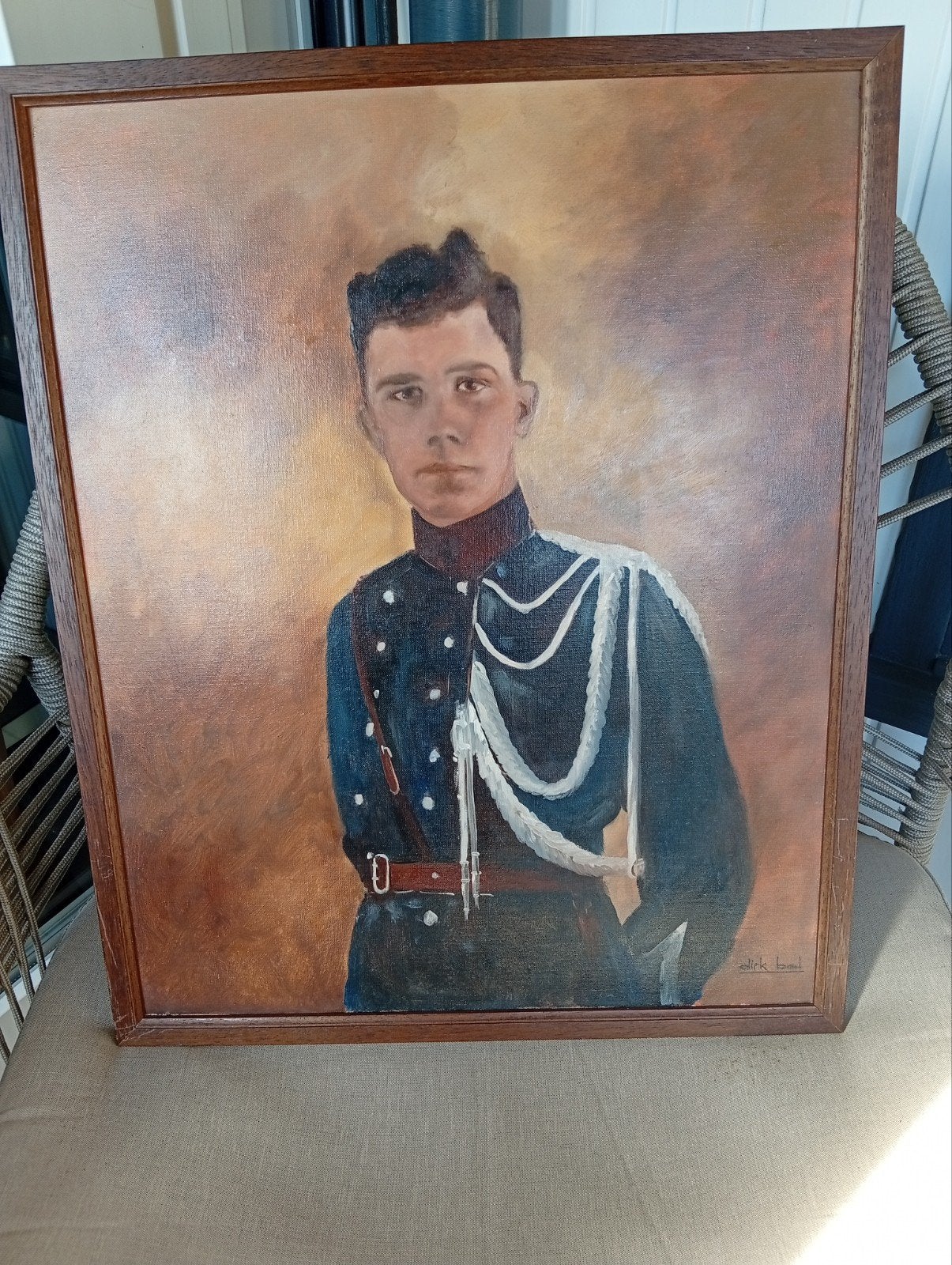 Oliever Jonge Man in Uniform Dirk bal, Ophalen of Verzenden
