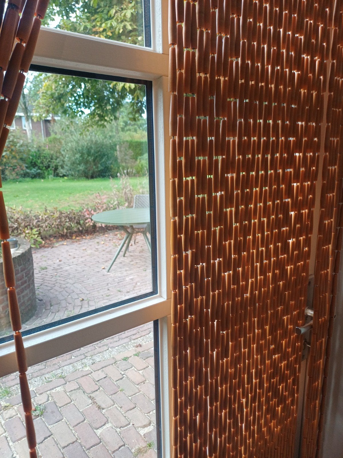 vliegengordijn luxe hulzen ~ 210×100 cm, Huis en Inrichting, Ophalen, Gebruikt, Bruin, Vliegengordijn