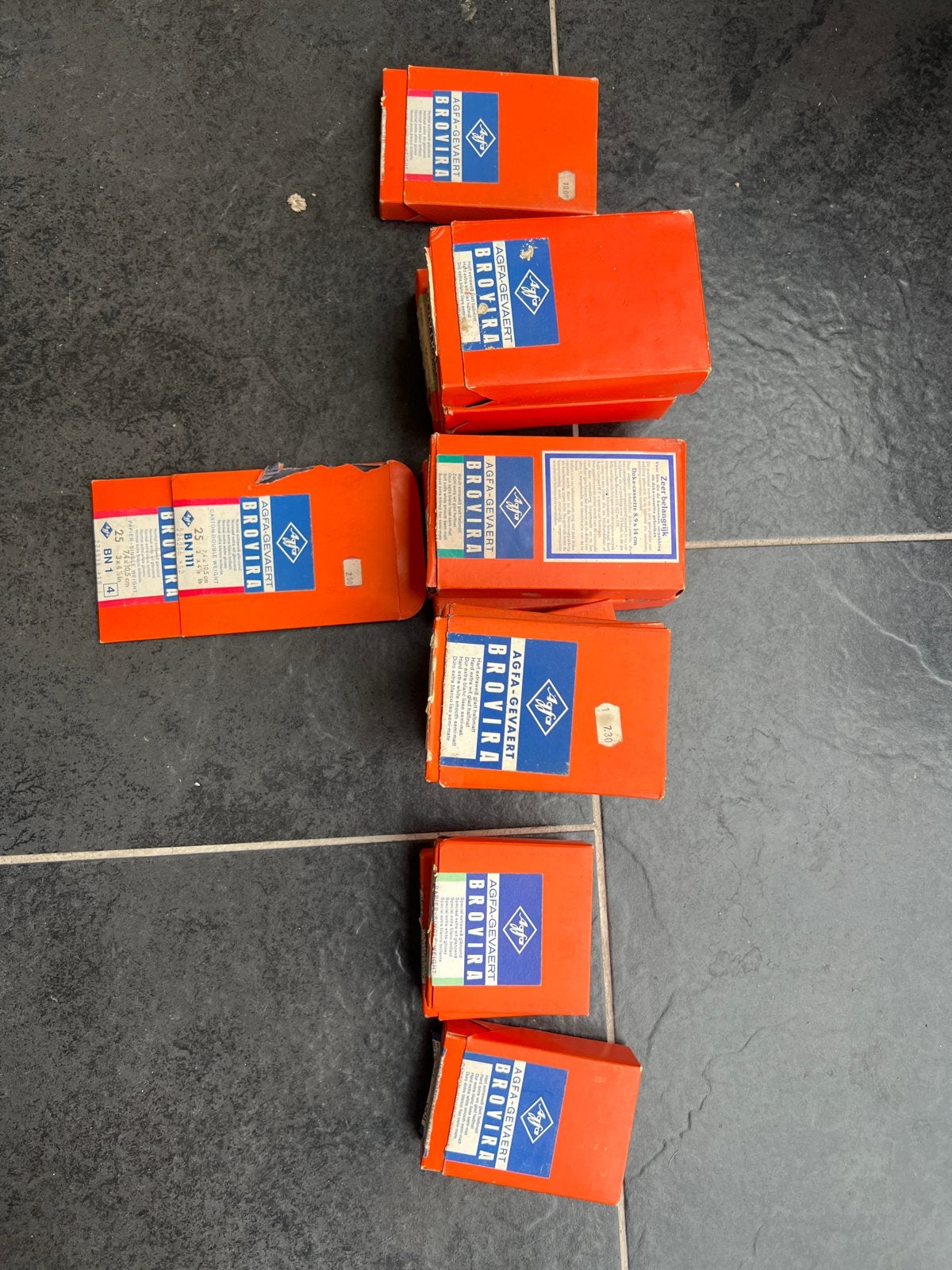 Agfa-Gevaert Brovira fotopapier (diverse dozen), Ophalen of Verzenden, Gebruikt, Agfa, Overig typen