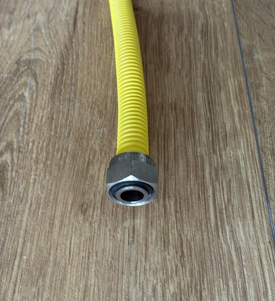 flexibele gasslang rvs, 1m, Witgoed en Apparatuur, Ophalen, Zo goed als nieuw