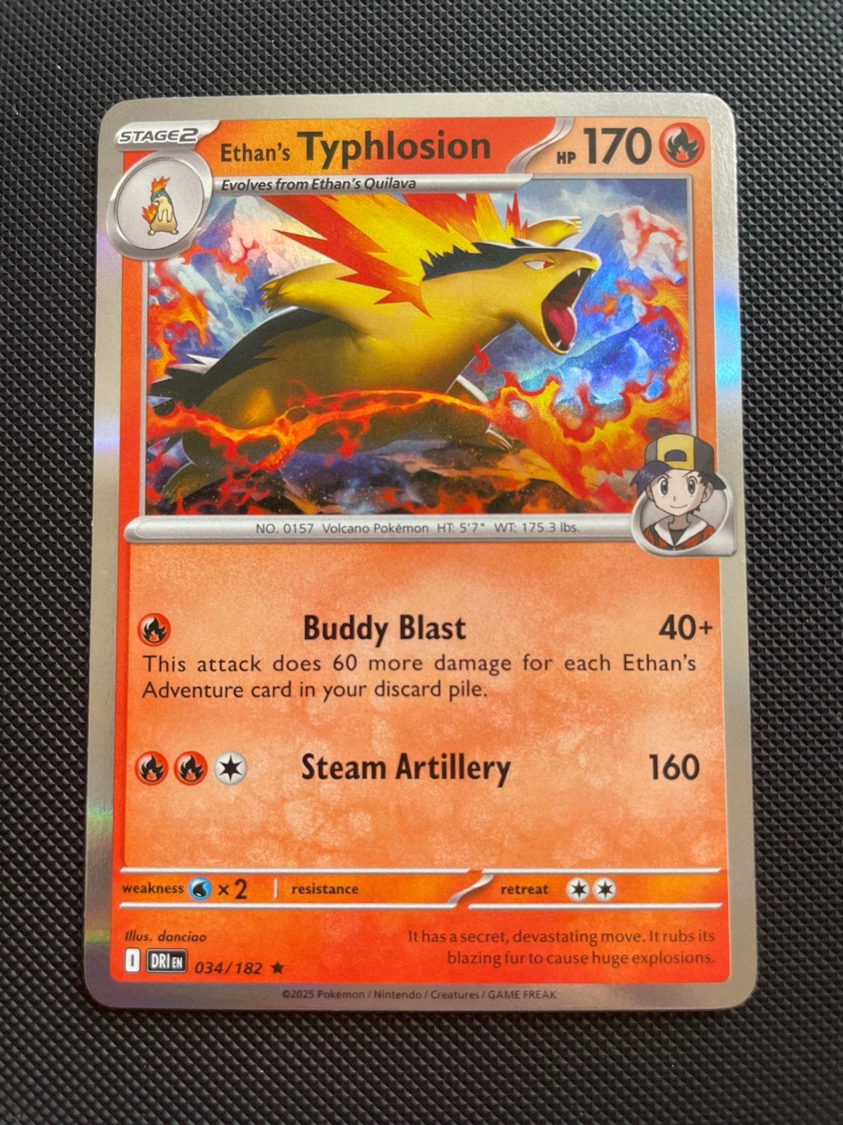Typhlosion 034/182 Rare Holo Destined Rivals Packfresh, Ophalen of Verzenden, Zo goed als nieuw
