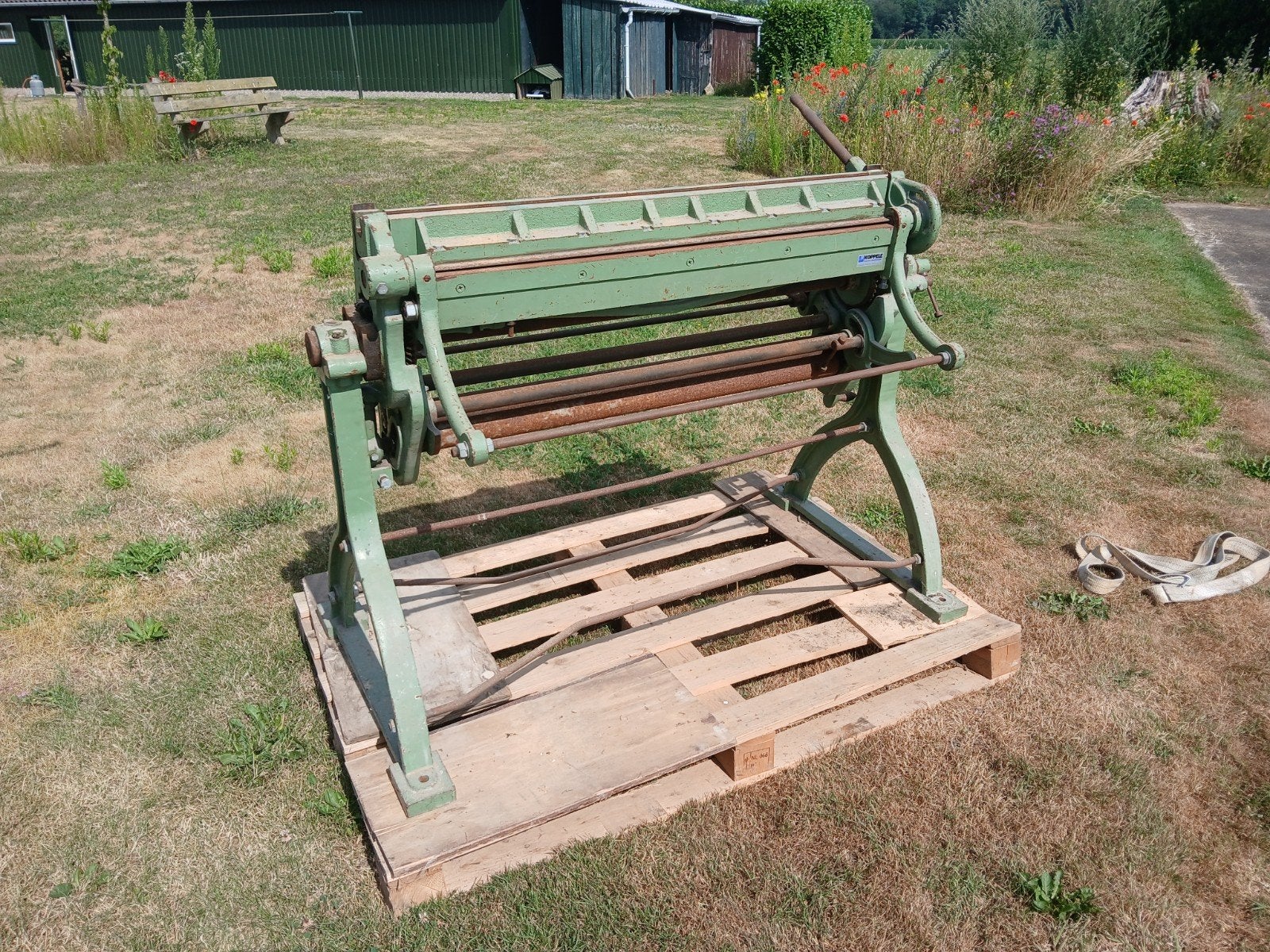 Wikromach Combinatie Zetbank en Slagschaar 100cm, Ophalen