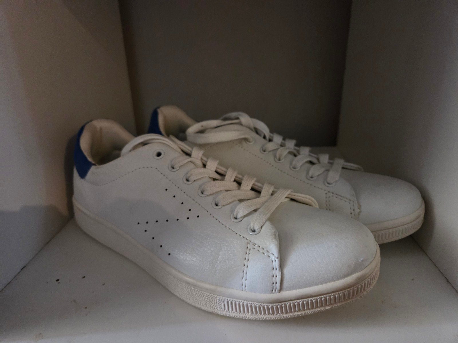 Zeeman sneakers wit/blauw - Maat 42, Kleding | Heren, Ophalen, Wit, Nieuw, Sneakers of Gympen