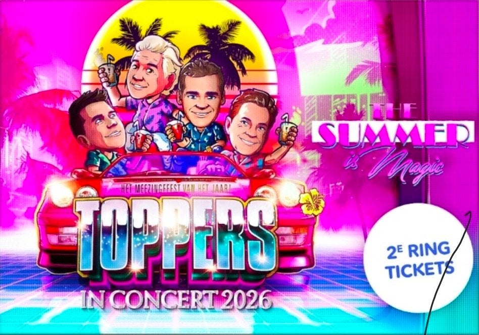 Toppers in concert, 2 tickets, Twee personen