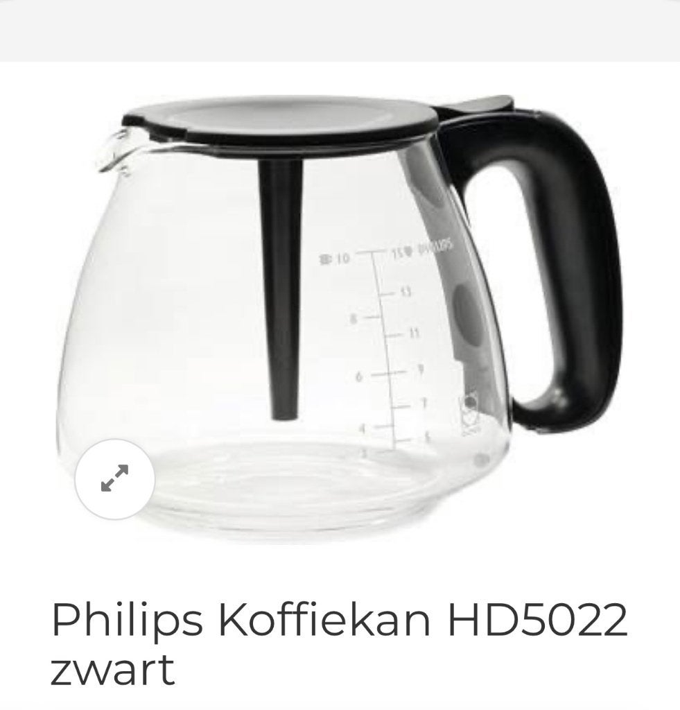 Koffiekan Phillips, Ophalen, Zo goed als nieuw, Overige merken, Glas
