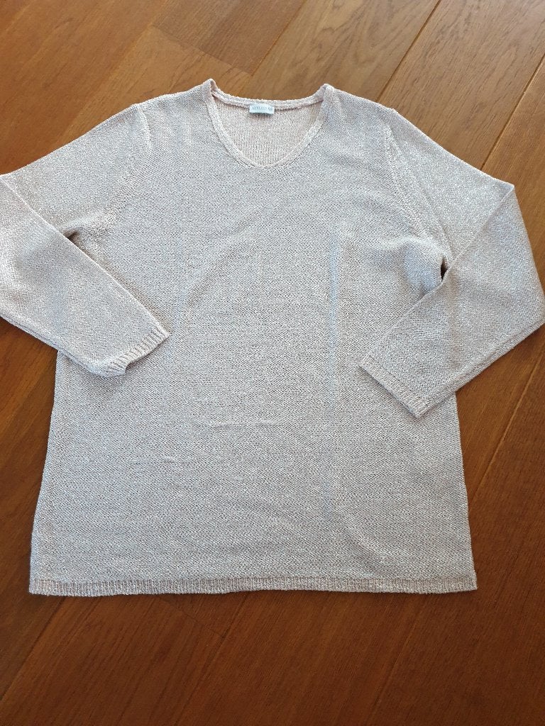 Licht roze trui met zilverkleurige draad, Atelier, maat 42, Atelier, Maat 42/44 (L), Nieuw, Ophalen of Verzenden