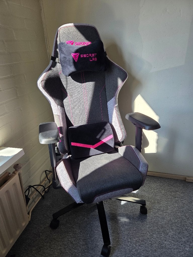 Secret Lab Throne gaming stoel, Ophalen, Gaming bureaustoel, Gebruikt, Grijs