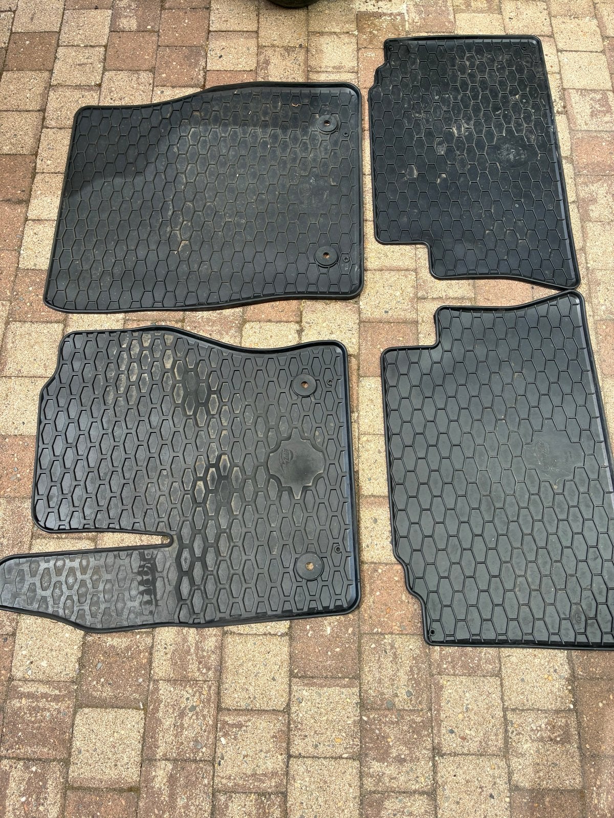Set rubberen automatten voor de auto, Auto diversen, Automatten, Gebruikt, Ophalen of Verzenden