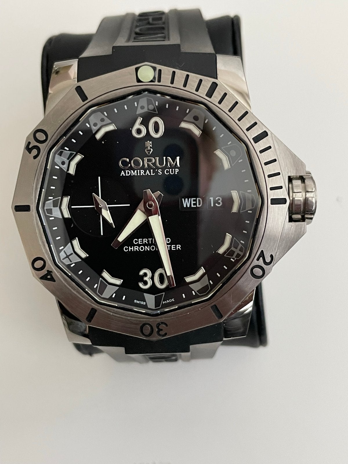 Corum Admiral's Cup Seafender 48 Dive Certified Chronometer, Overige merken, Staal, Polshorloge, Kunststof