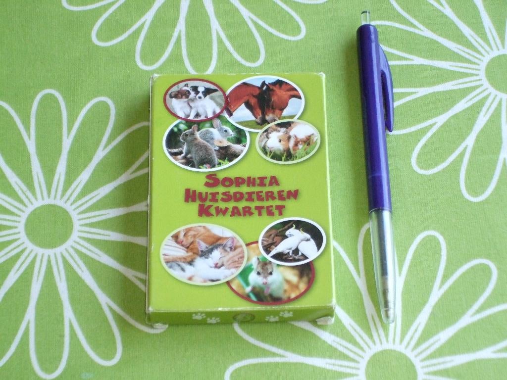 Sophia Huisdieren kwartet, Verzamelen, Speelkaarten, Jokers en Kwartetten, Ophalen of Verzenden, Gebruikt, Kwartet(ten)