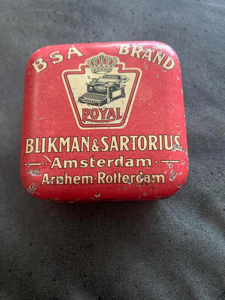 Blikman & Sartorius inktlint blikje Amsterdam, Ophalen of Verzenden, Gebruikt