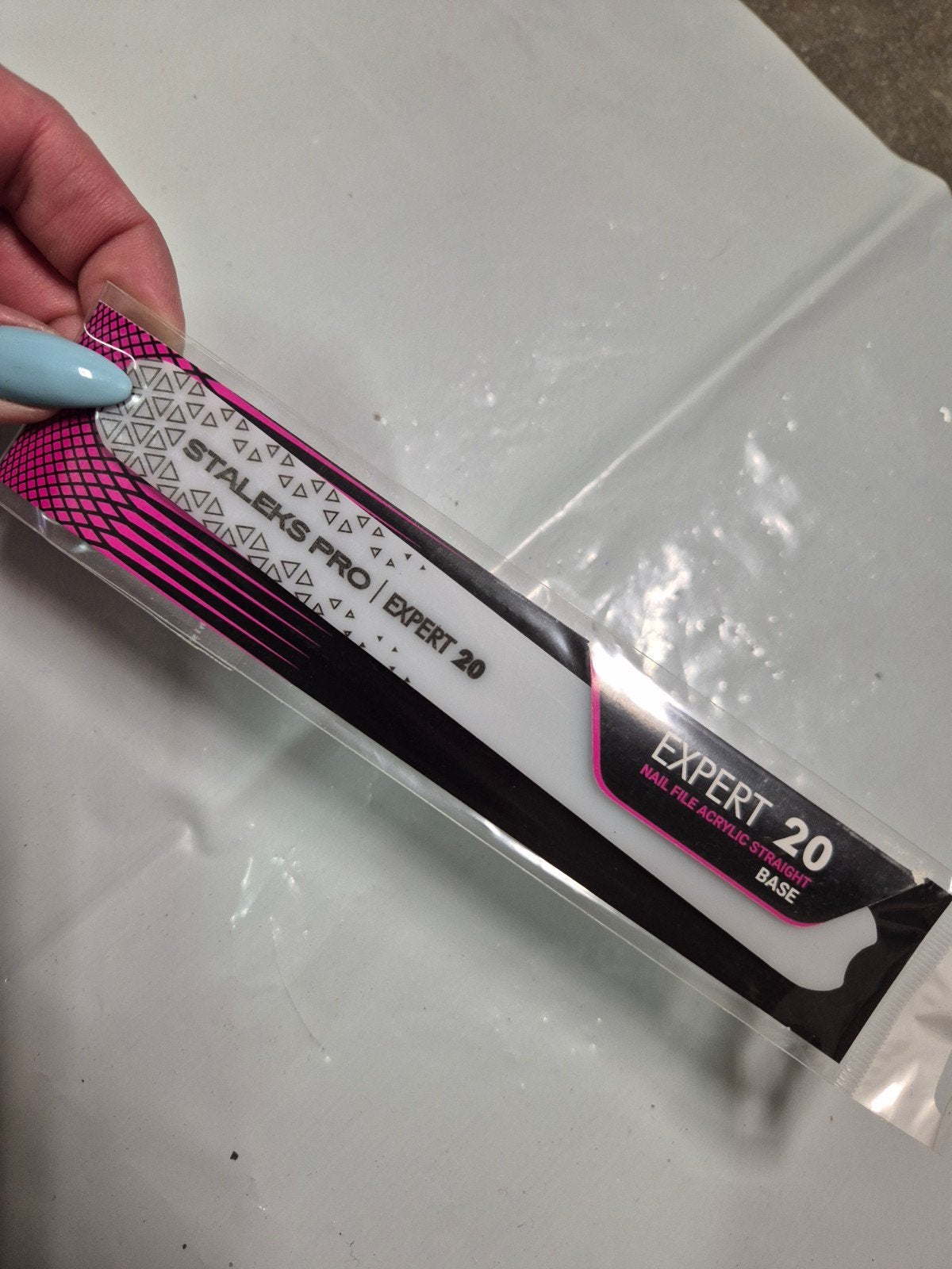 nieuw staleks pro expert 20 plastic base vijl, Wit, Nieuw, Ophalen of Verzenden, Handen en Nagels