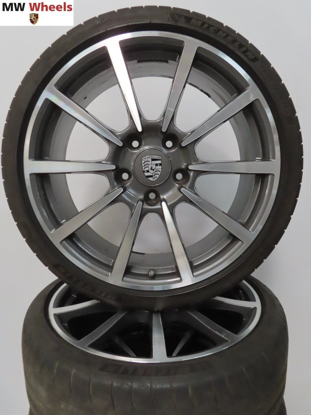 Porsche 20 inch velgen Boxster Cayman 718 982 zomerbanden, Gebruikt, -, -, Banden en Velgen
