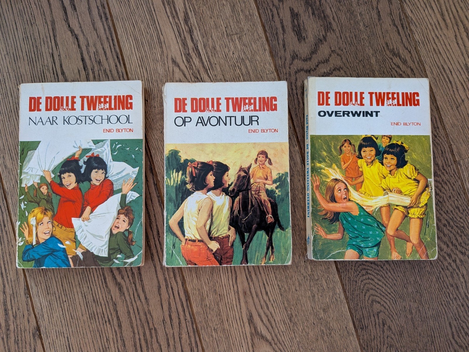 3 boeken uit de Dolle Tweeling-serie, Boeken, Fictie, Enid Blyton, Ophalen, Gelezen