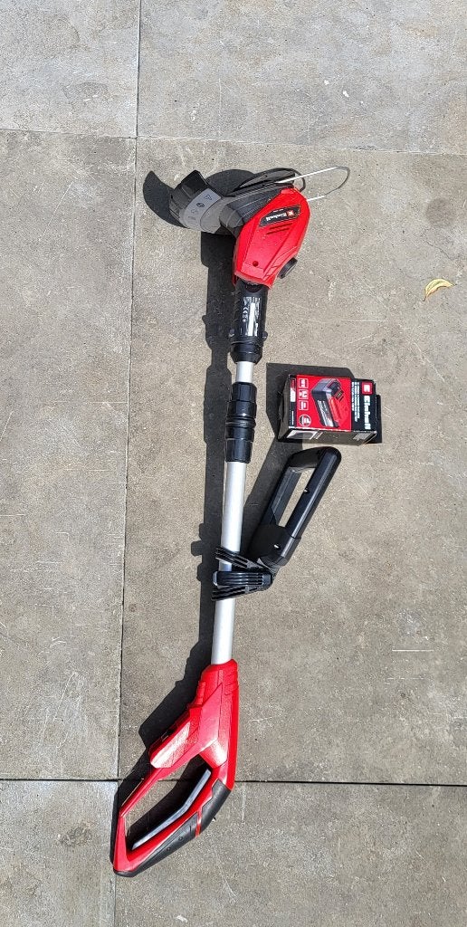 Einhell Accu Grastrimmer GE-CT 18 Li met 2 accu's en lader, Ophalen, Accu, Einhell, Zo goed als nieuw