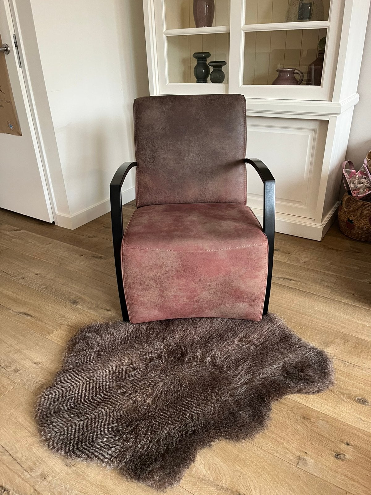 Relax stoel, fauteuil landelijk, Ophalen, Gebruikt, Bruin, Eén