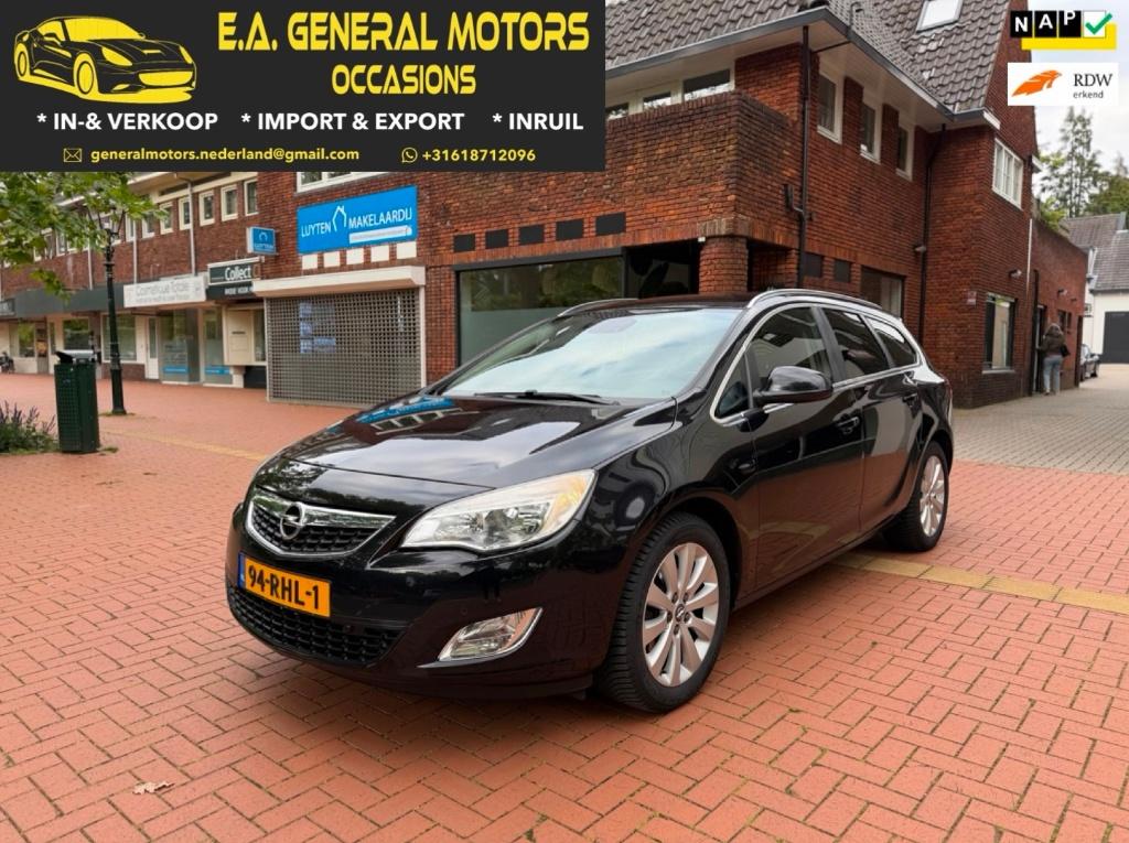 Opel Astra 1.6 Turbo Sports Tourer AUT 2011 | NEW APK, Auto's, Euro 5, Zwart, 4 cilinders, 179 pk