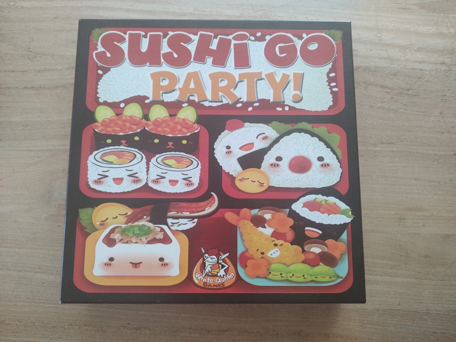 Sushi Go Party!, Hobby en Vrije tijd, Een of twee spelers, Ophalen of Verzenden, Zo goed als nieuw, White Goblin Games
