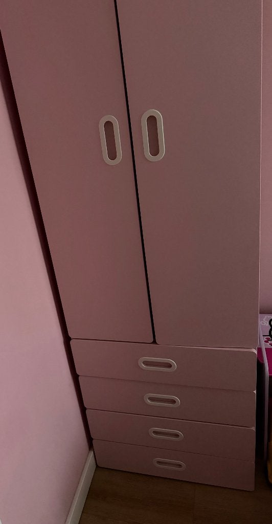 Kledingkast roze, Huis en Inrichting, Ophalen, Met lade(s), 50 tot 100 cm, Zo goed als nieuw