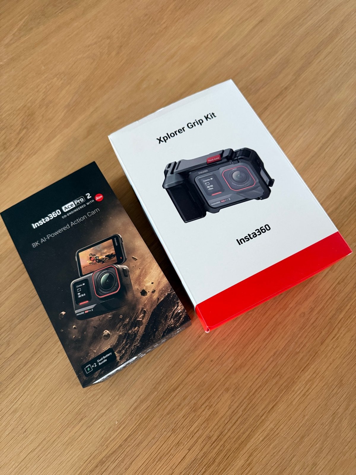 Insta360 Ace Pro 2 8K AI-Powered Action Cam + Xplorer Grip K, Ophalen, Zo goed als nieuw, Overige merken