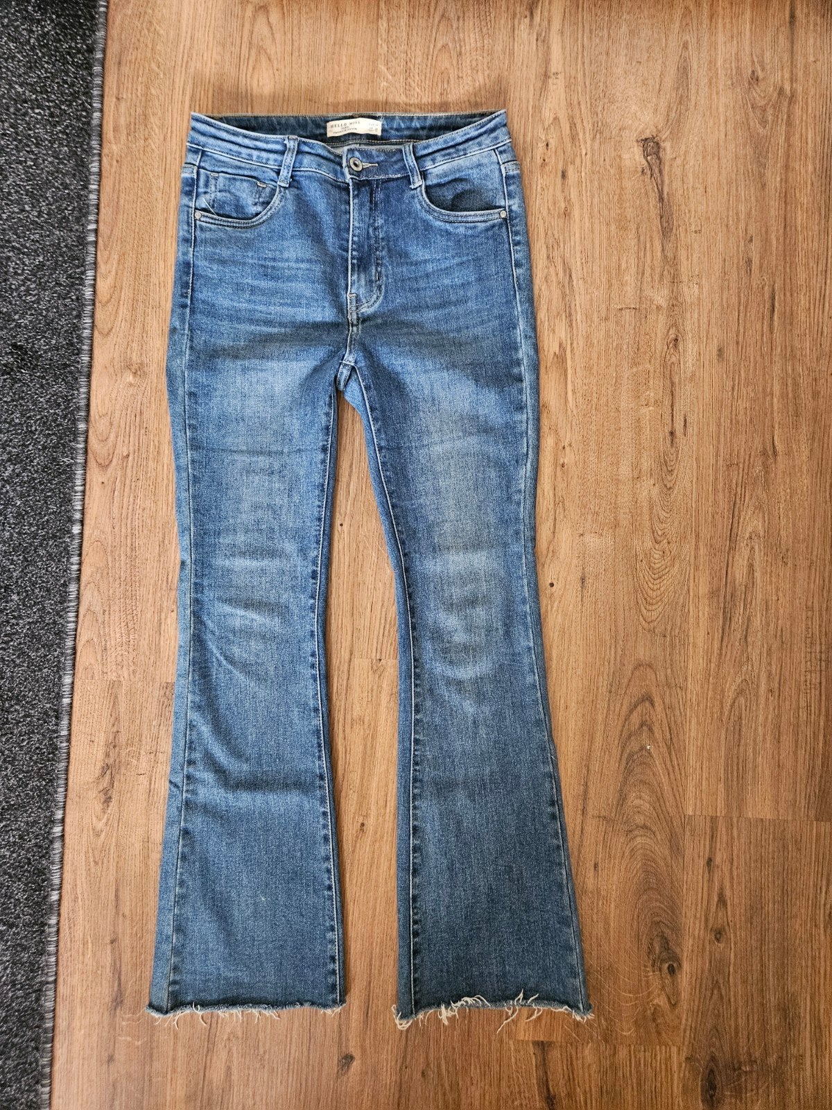 hoog model stretch jeans  30/32, Ophalen of Verzenden, Zo goed als nieuw, Blauw, W30 - W32 (confectie 38/40)
