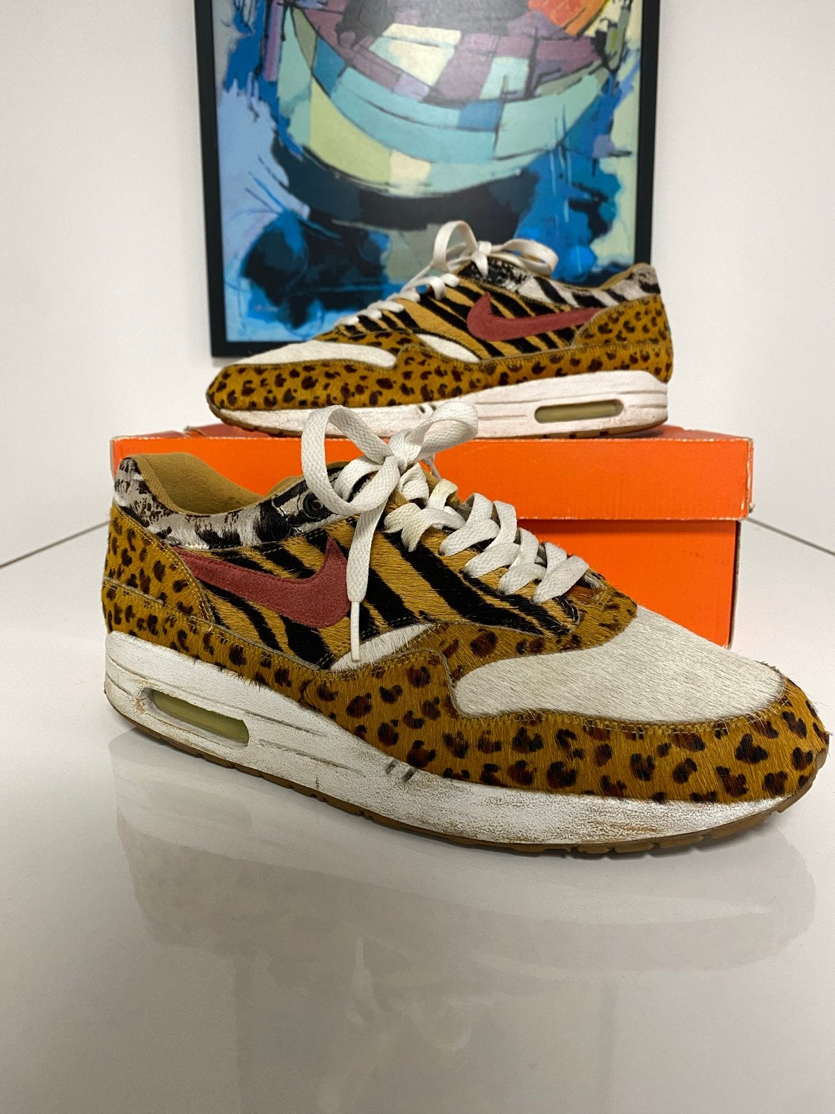 Nike Air Max 1 Atmos Animal Pack 1.0, Overige kleuren, Verzenden, Sneakers of Gympen, Gedragen