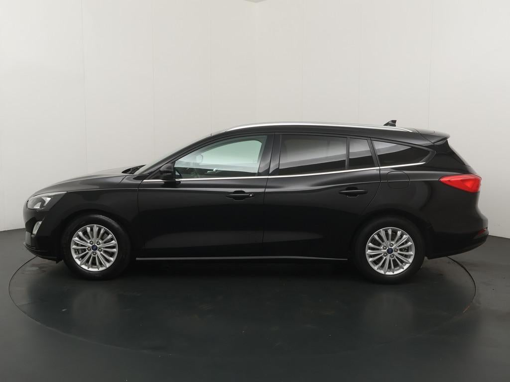 Ford FOCUS Wagon EcoBoost Hybrid 125 pk Titanium X Business, Gebruikt, Zwart, Hybride Elektrisch/Benzine, 999 cc