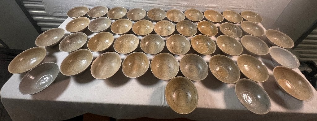 Chinees Song Celadon kommen (42 stuks), Ophalen