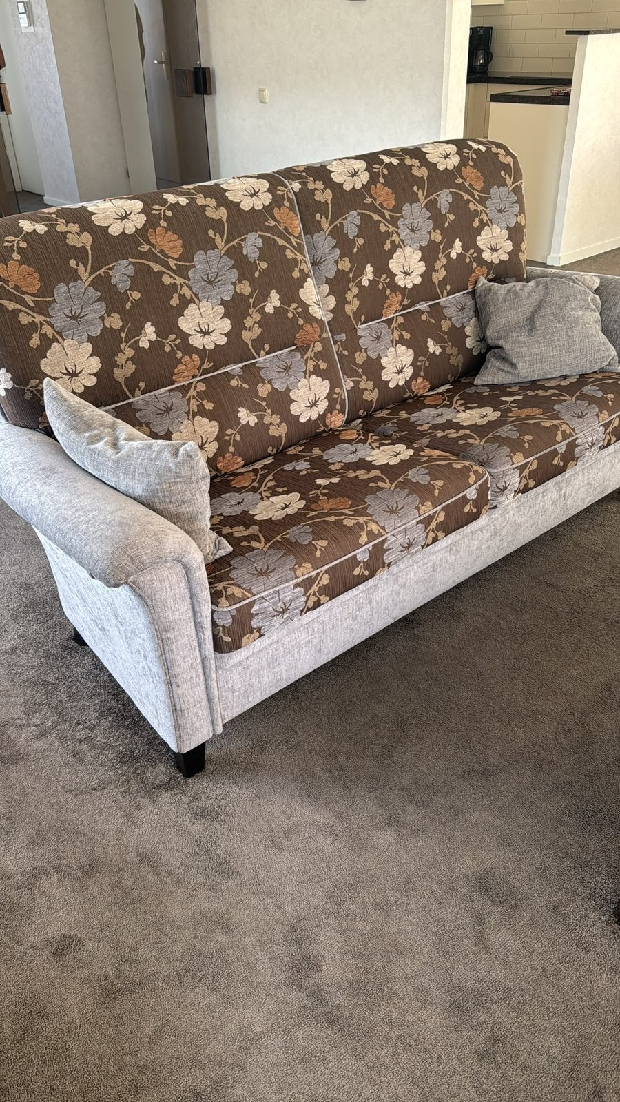 Mooi kwaliteits bankstel met 2 losse fauteuils, Ophalen, Zo goed als nieuw, 75 tot 100 cm