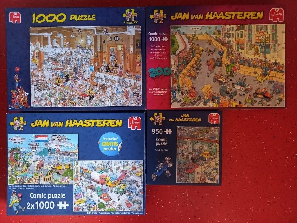 Puzzels Jan van Haasteren, Ophalen, 500 t/m 1500 stukjes, Zo goed als nieuw, Legpuzzel