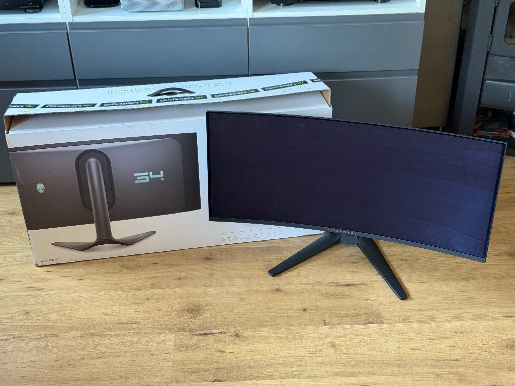Alienware AW3423DFWF 165Hz WQHD QD-Oled Gaming Monitor, Hoofdtelefoonaansluiting, Minder dan 1 ms, Zo goed als nieuw, Dell