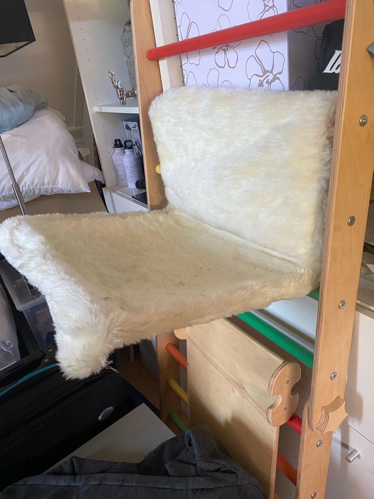 Katten radiator hangmat, Ophalen