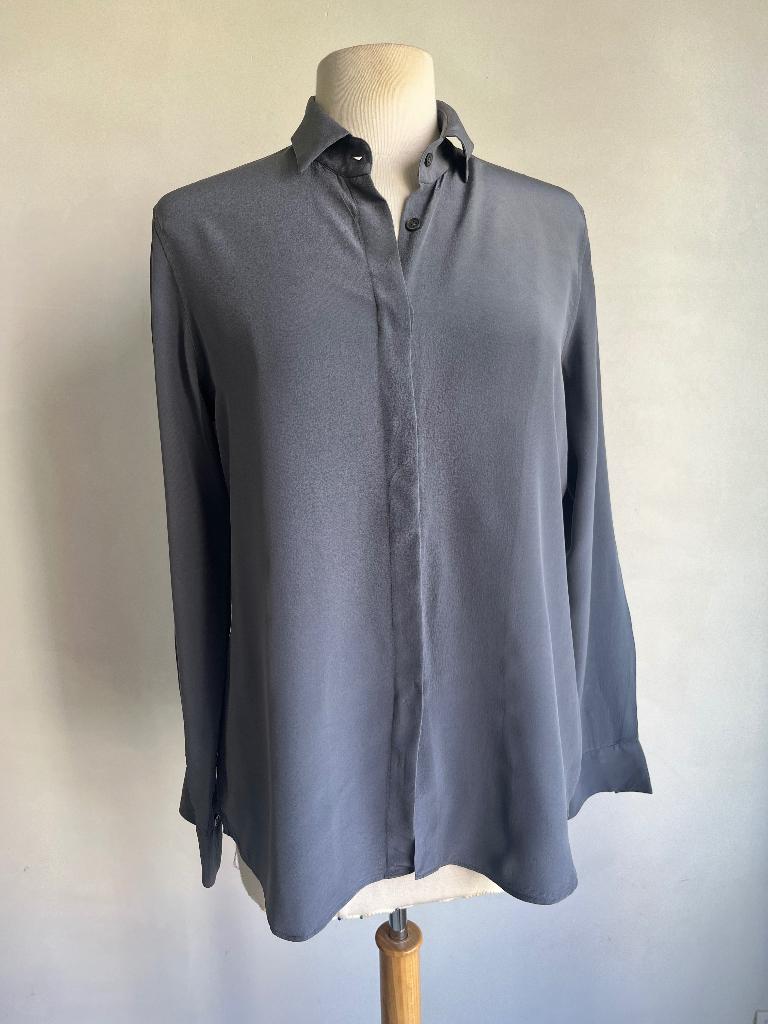 caliban blouse grijs pauw maat it 46 nl 40, Maat 38/40 (M), Verzenden, Zo goed als nieuw, Caliban