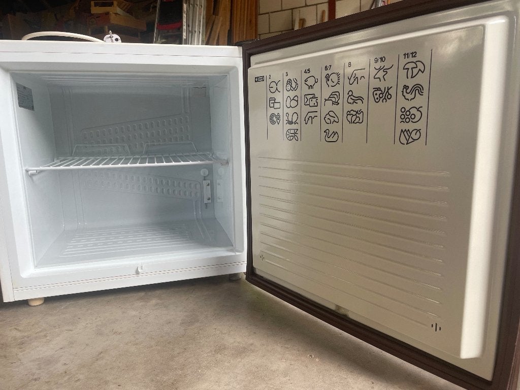 Vrieskast handzaam formaat van Zanussi drie***, Gebruikt, Minder dan 85 cm, Minder dan 60 cm, Vrijstaand