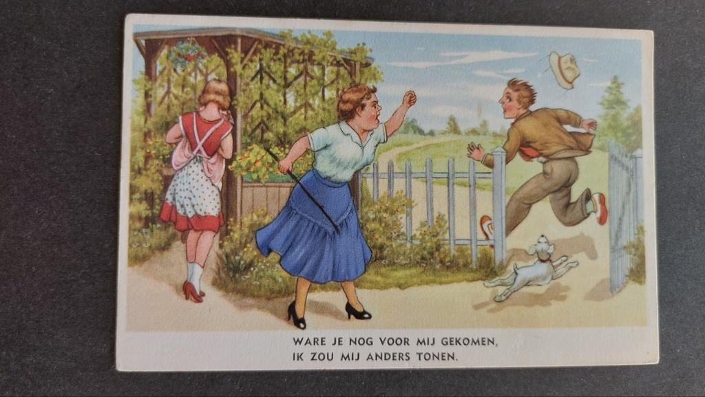Fantasie humor,  ware je nog voor mij gekomen, ik zou mij..., Verzenden, 1940 tot 1960, Ongelopen, Overige thema's