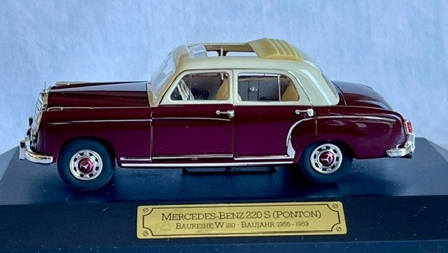 Faller Memory Cars 1:43 Mercedes-Benz 220 S Ponton, Ophalen of Verzenden, Zo goed als nieuw, Auto, Overige merken