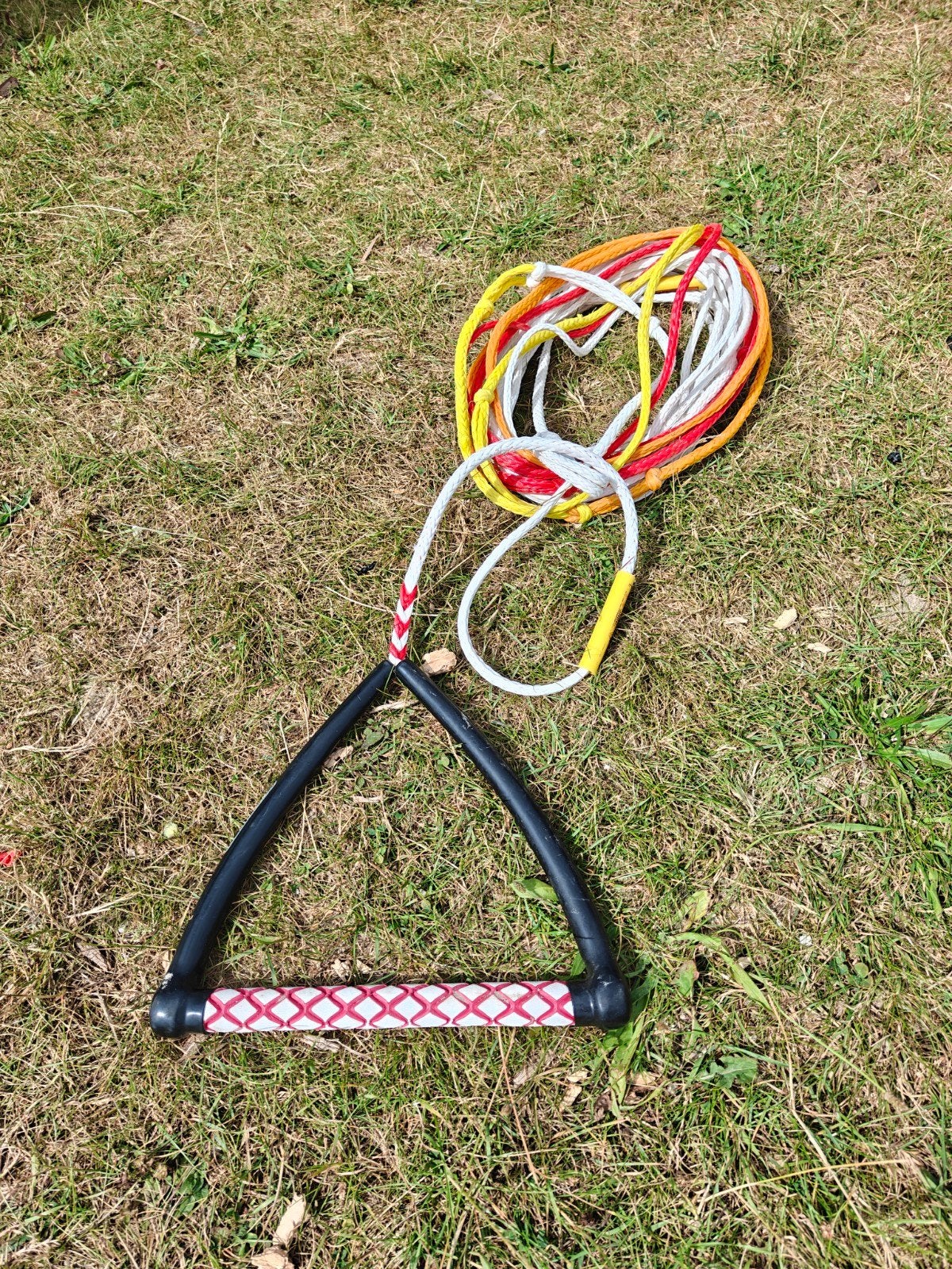 19 meter Waterski/wakeboard touw met handvat, Ophalen of Verzenden, Gebruikt, Overige typen, Met skitouw